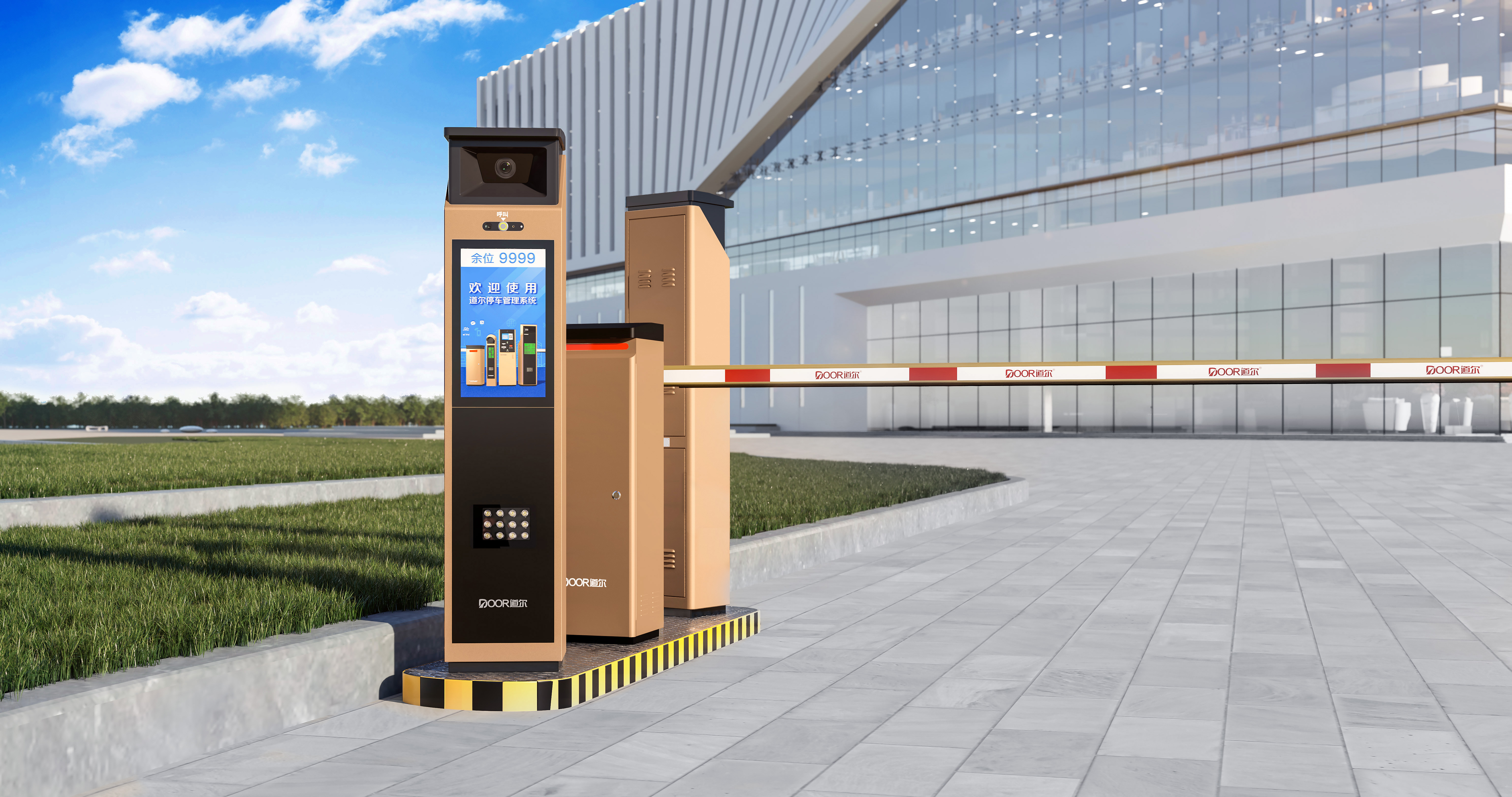 停车场道闸广告门是什么？主要由哪些系