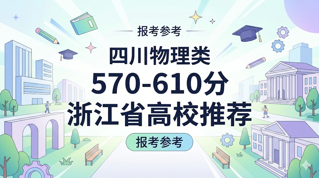 2026盘点四川物理类570-610分浙江省高校推荐