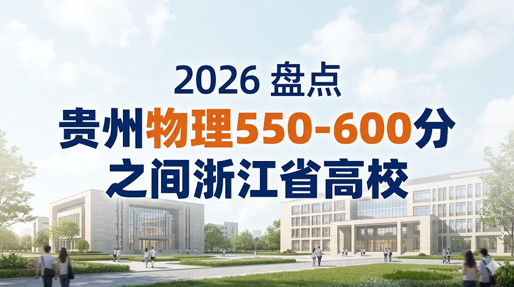 2026盘点贵州物理550-600分之间浙江省高校推荐