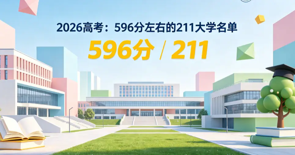 安徽高考 596 分位次排名表：能上的 211 档次公办本科大学全解析