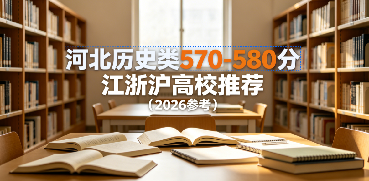 河北历史类 570-580 分江浙沪高校推荐（2026 参考）