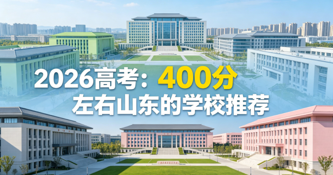2026高考：400分左右山东的学校推荐