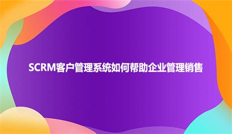 SCRM开发助力企业优化客户体验和...